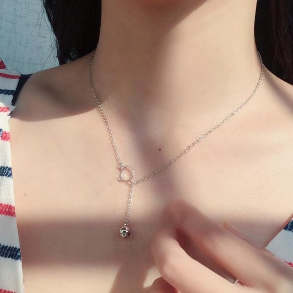 NEW 925 Sterling Silver Cat Bell Necklace - Picture 4 of 7